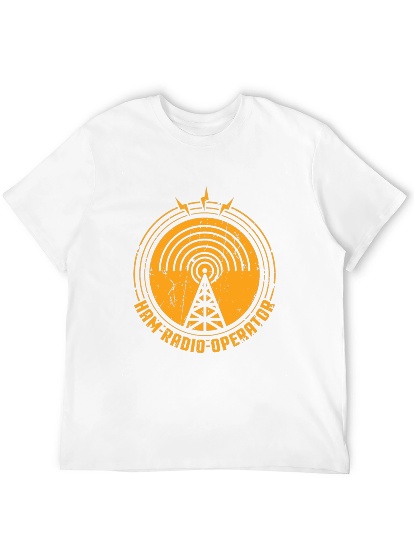 Camiseta Negra Ham-Radio-Operator - Diseño Retro
