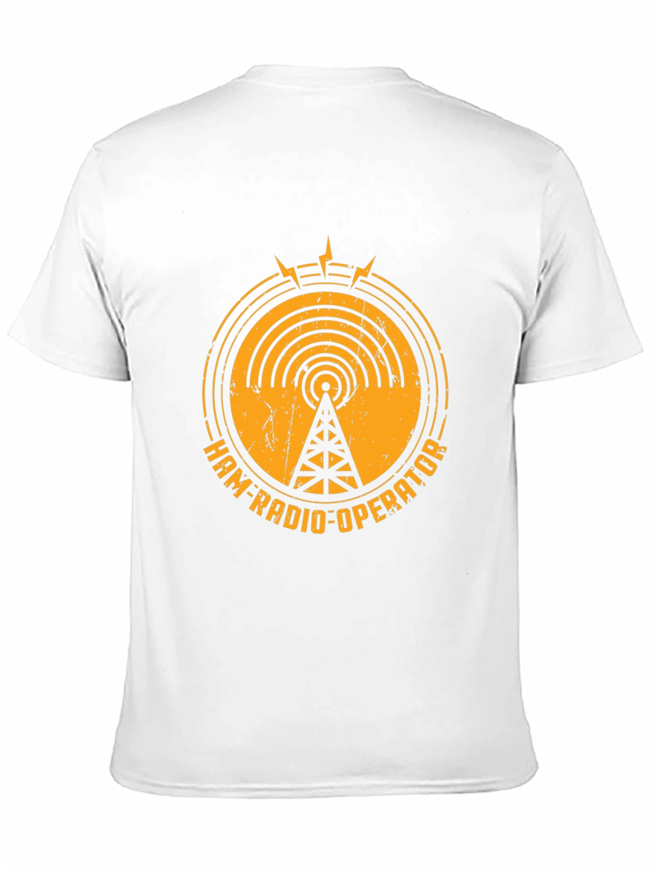 Camiseta Negra Ham-Radio-Operator - Diseño Retro