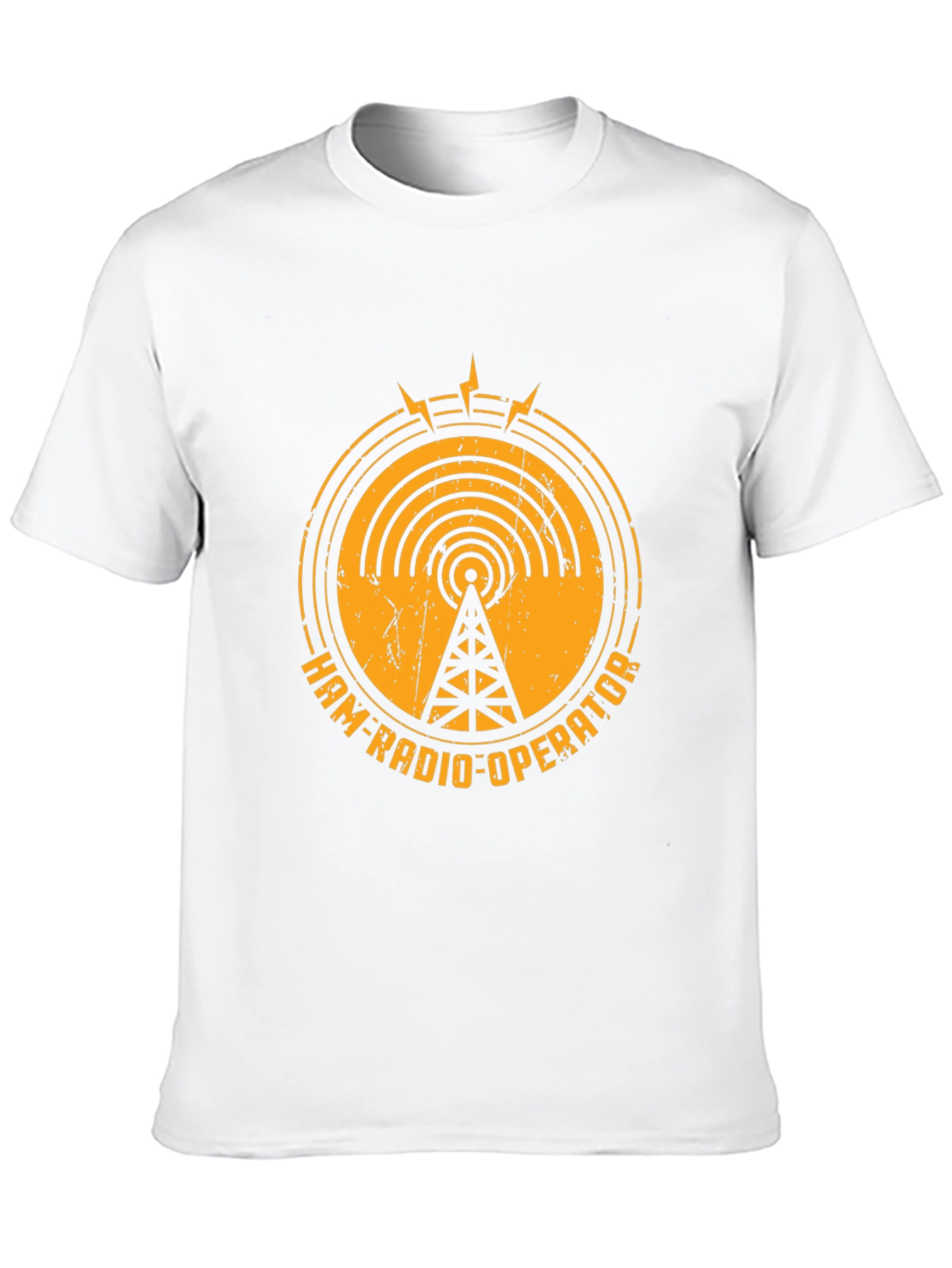 Camiseta Negra Ham-Radio-Operator - Diseño Retro