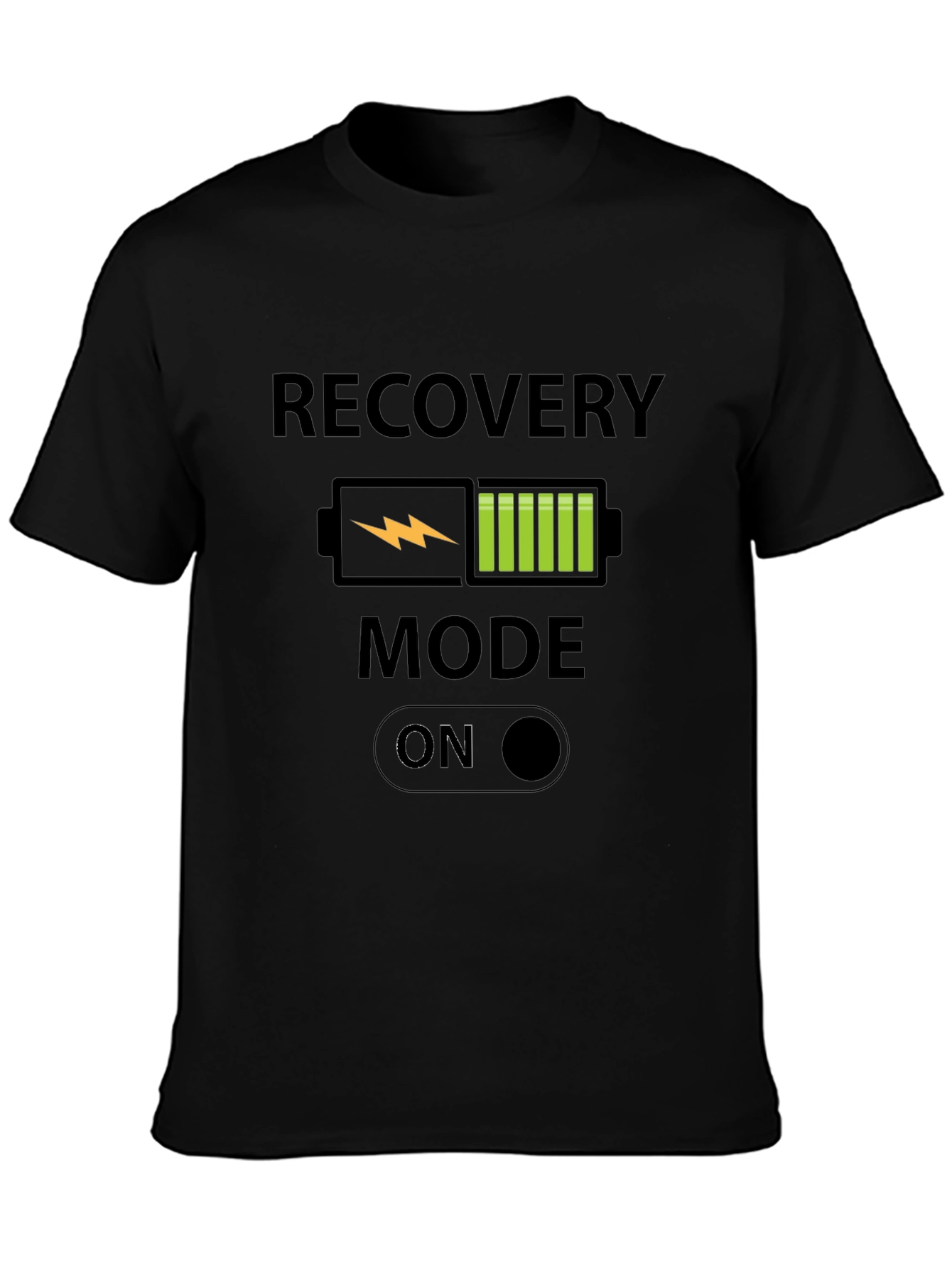 Camiseta Negra: Modo Recuperación Activado