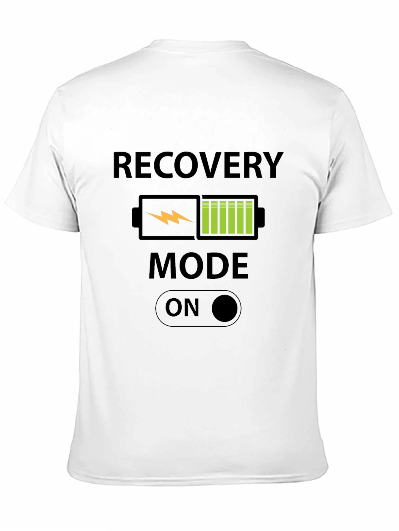 Camiseta Negra: Modo Recuperación Activado