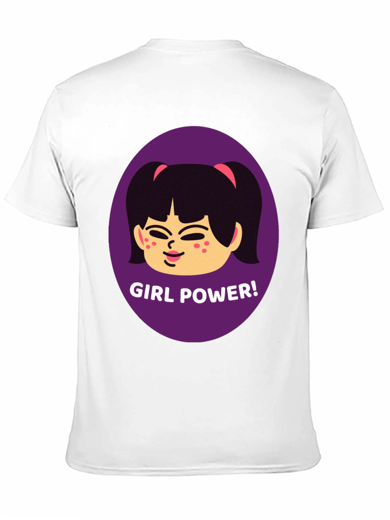 Camiseta Negra con Diseño de Girl Power