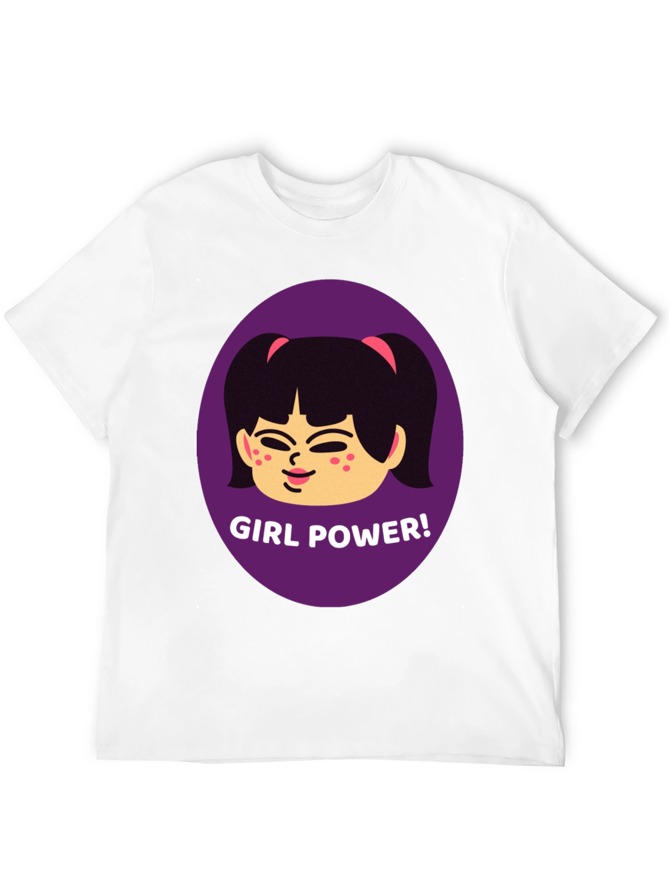 Camiseta Negra con Diseño de Girl Power