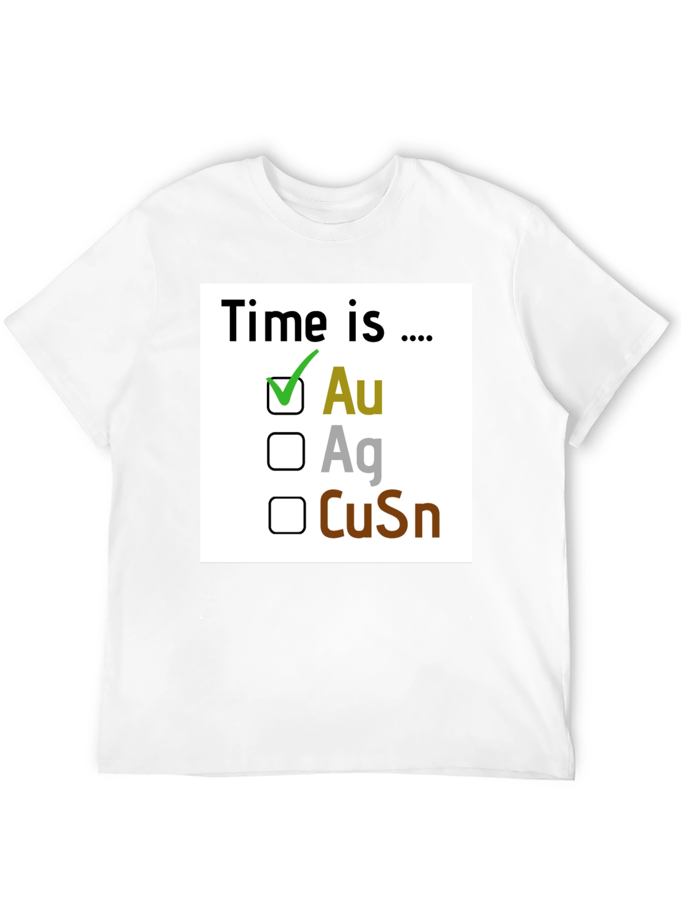 Camiseta Negra: Tiempo es Oro (Au)