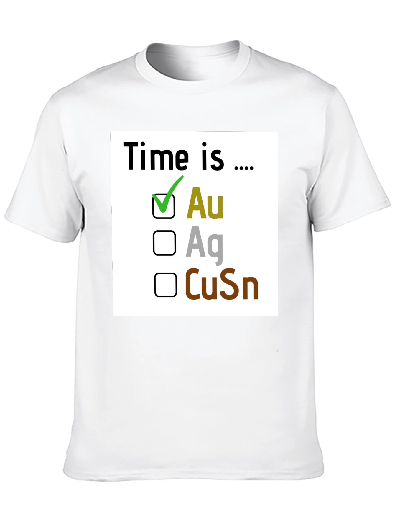 Camiseta Negra: Tiempo es Oro (Au)