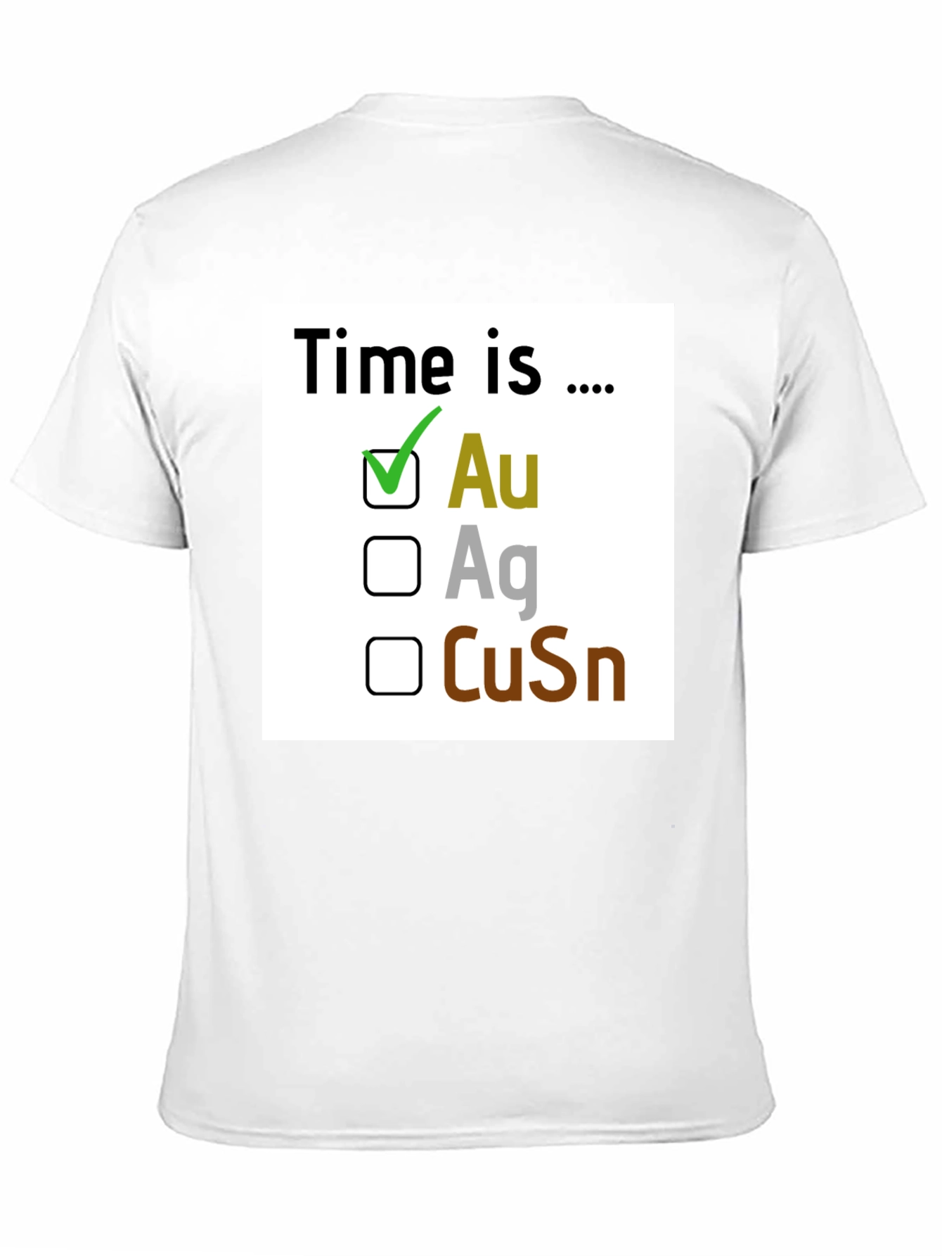 Camiseta Negra: Tiempo es Oro (Au)