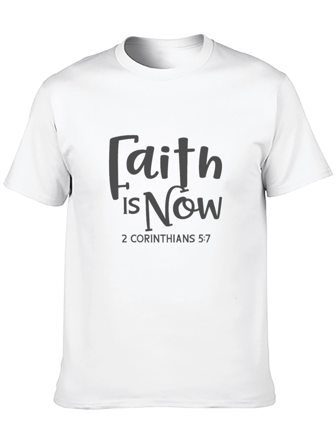 Camiseta Negra con Mensaje de Fe Cristiana