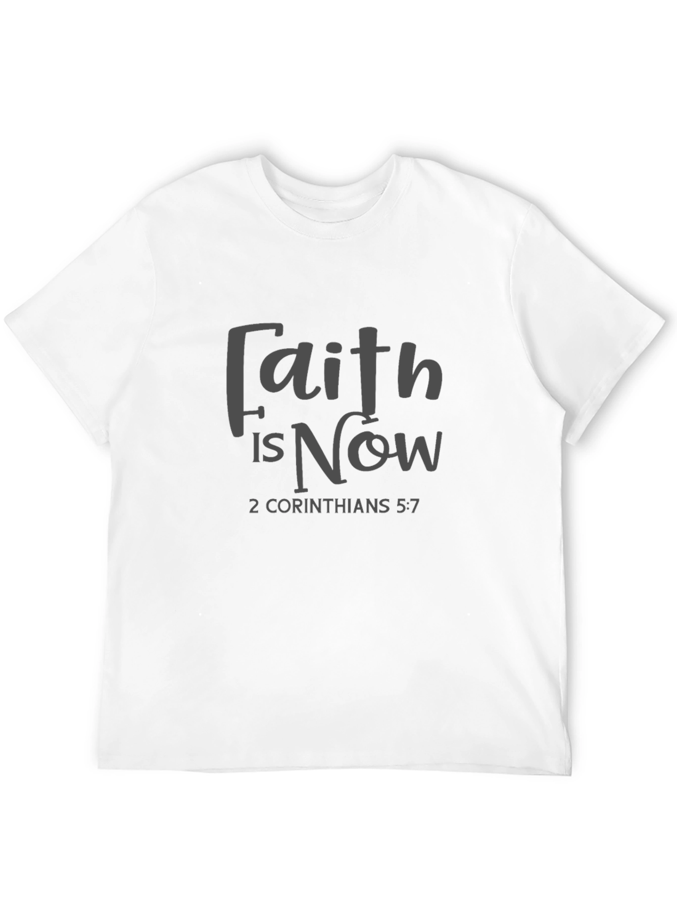 Camiseta Negra con Mensaje de Fe Cristiana