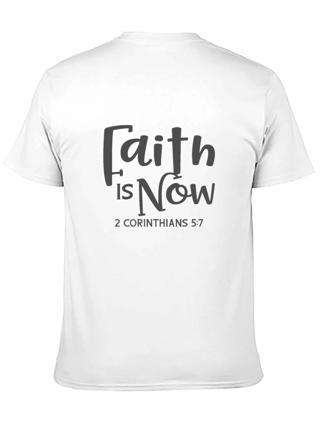 Camiseta Negra con Mensaje de Fe Cristiana