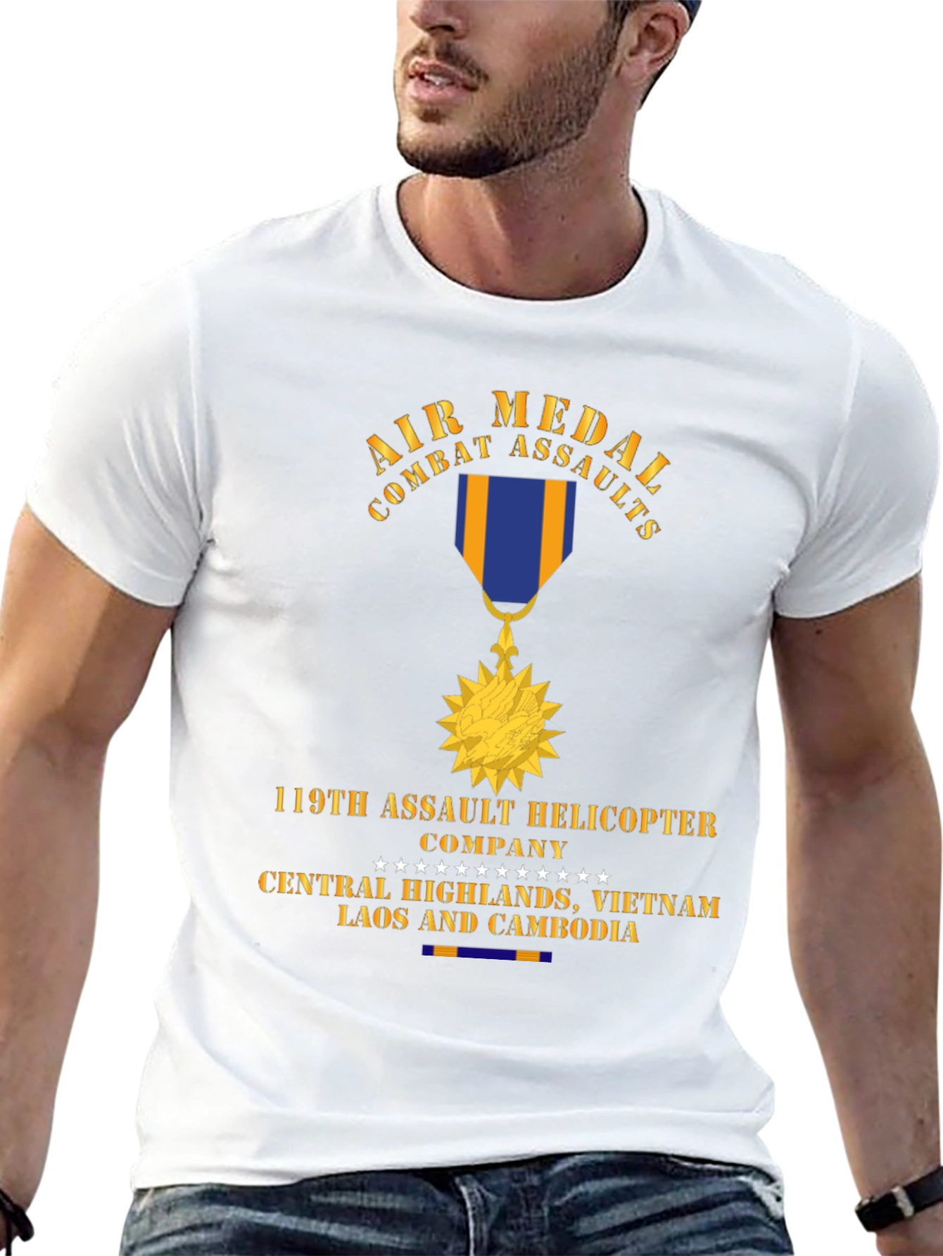 Camiseta Air Medal Combat Assaults 119th Helicopter Company