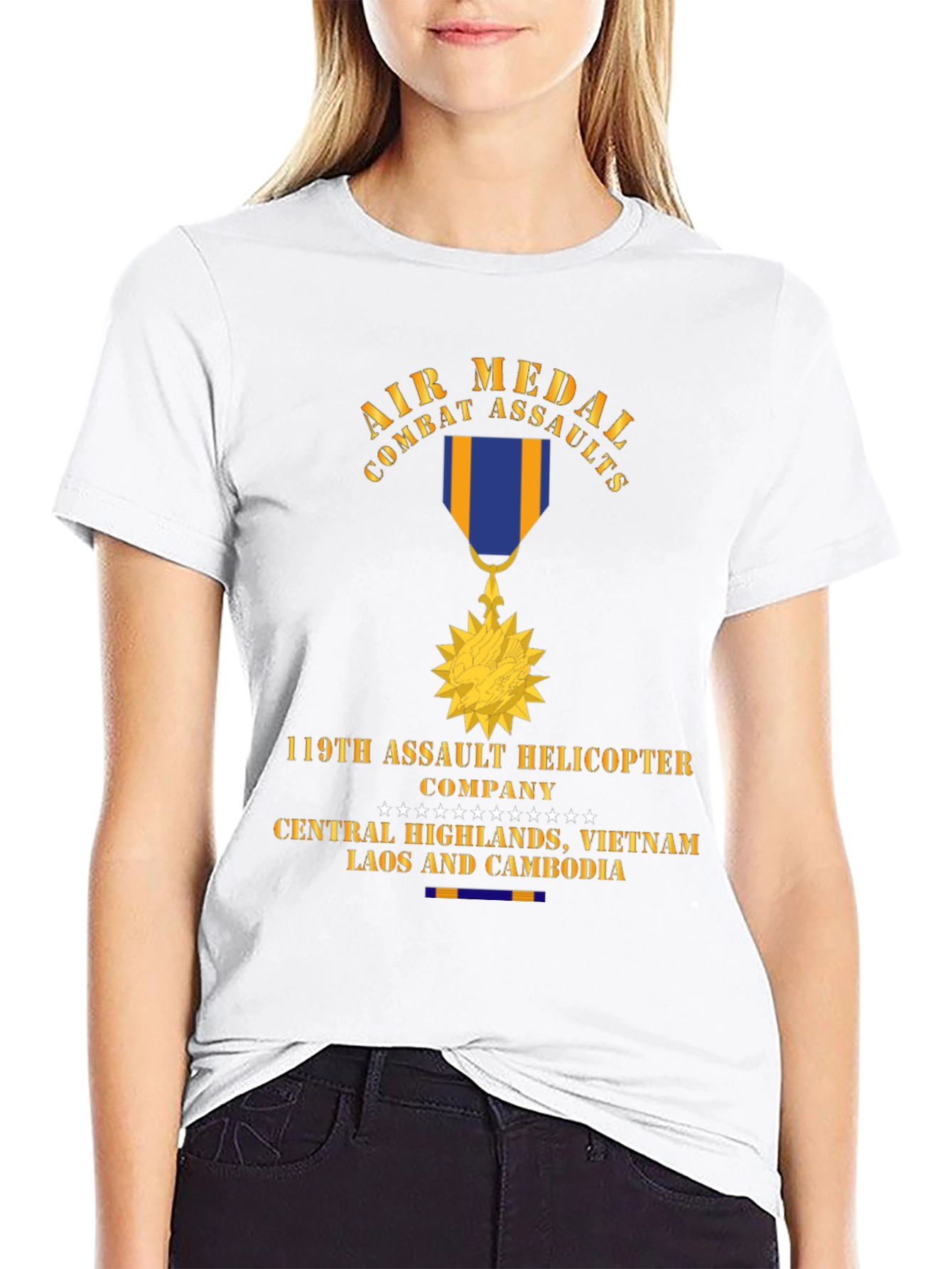 Camiseta Air Medal Combat Assaults 119th Helicopter Company