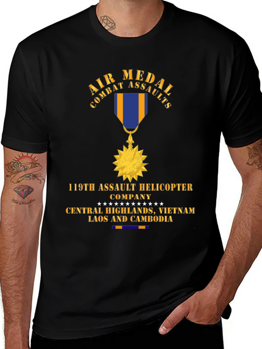 Camiseta Air Medal Combat Assaults 119th Helicopter Company