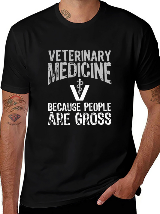Camiseta Medicina Veterinaria - Porque la gente es asquerosa