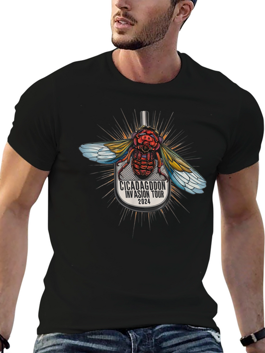 Camiseta Negra Cicadagddon Invasion Tour 2024