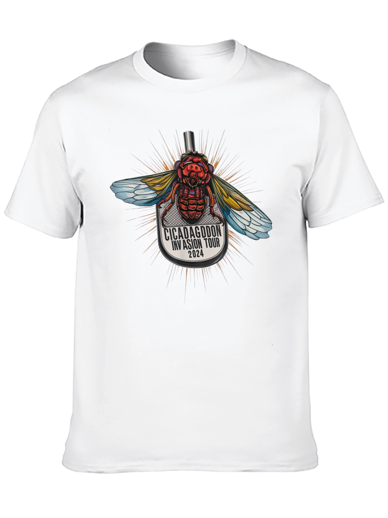 Camiseta Negra Cicadagddon Invasion Tour 2024