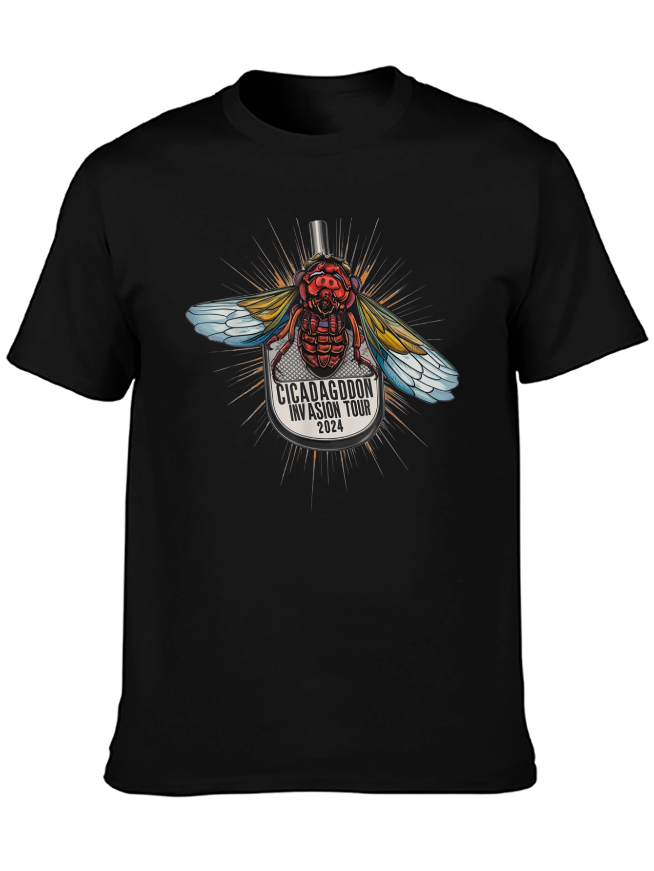 Camiseta Negra Cicadagddon Invasion Tour 2024