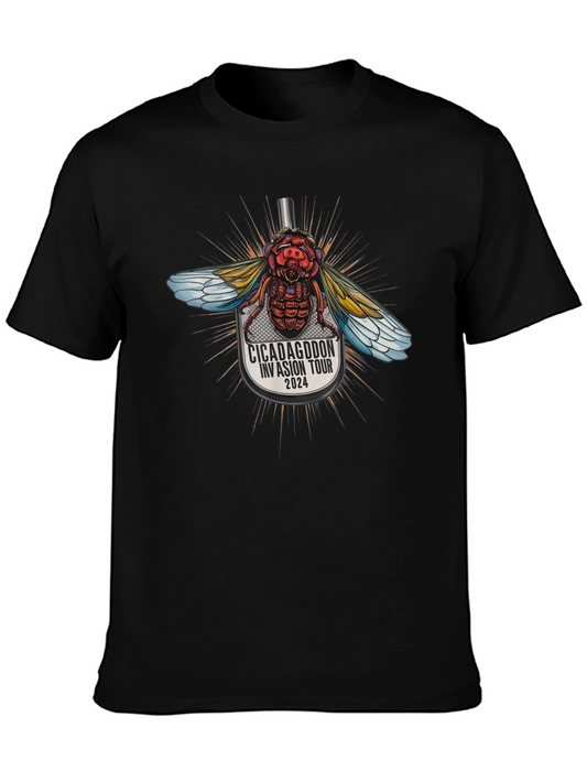 Camiseta Negra Cicadagddon Invasion Tour 2024