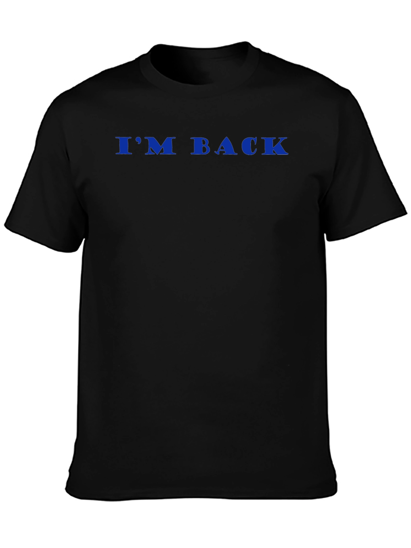 Camiseta Negra Hombre - IM BACK