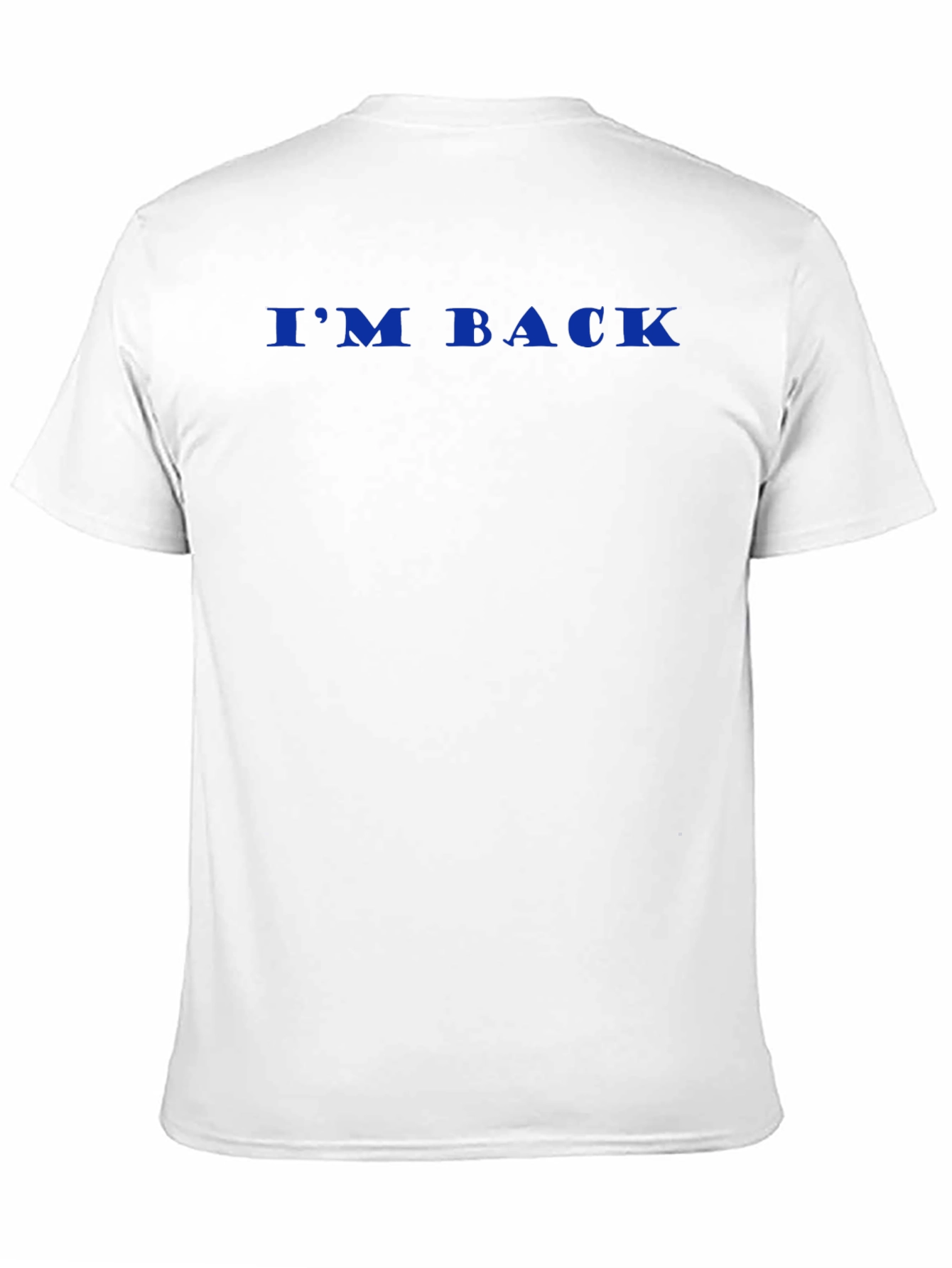 Camiseta Negra Hombre - IM BACK