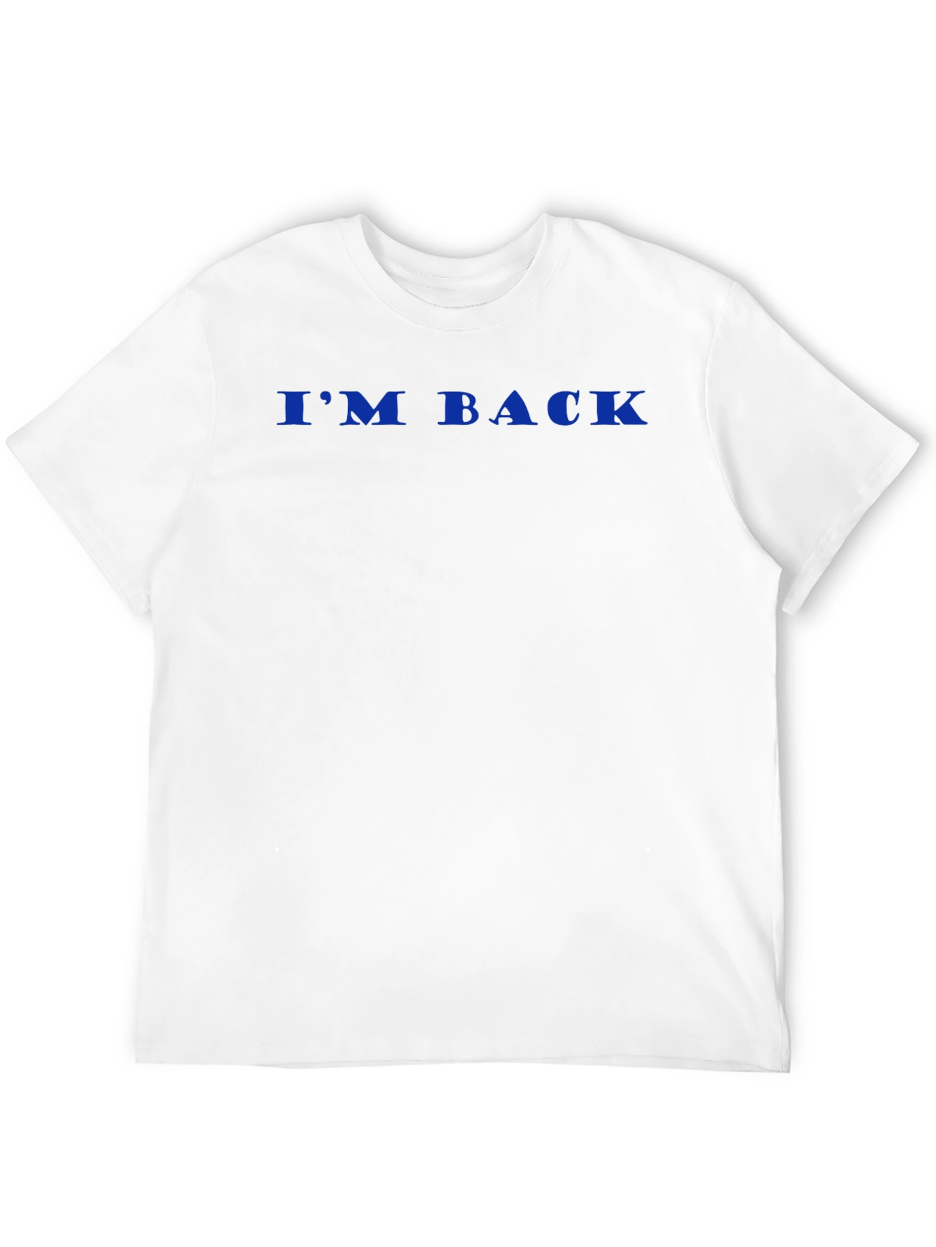Camiseta Negra Hombre - IM BACK