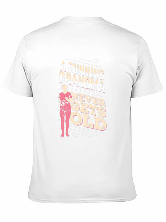 Camiseta Negra: Abuela Corredora Nunca Envejece