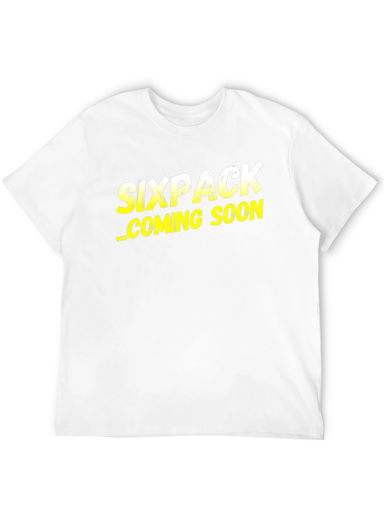 Camiseta Negra Sixpack Coming Soon Divertida