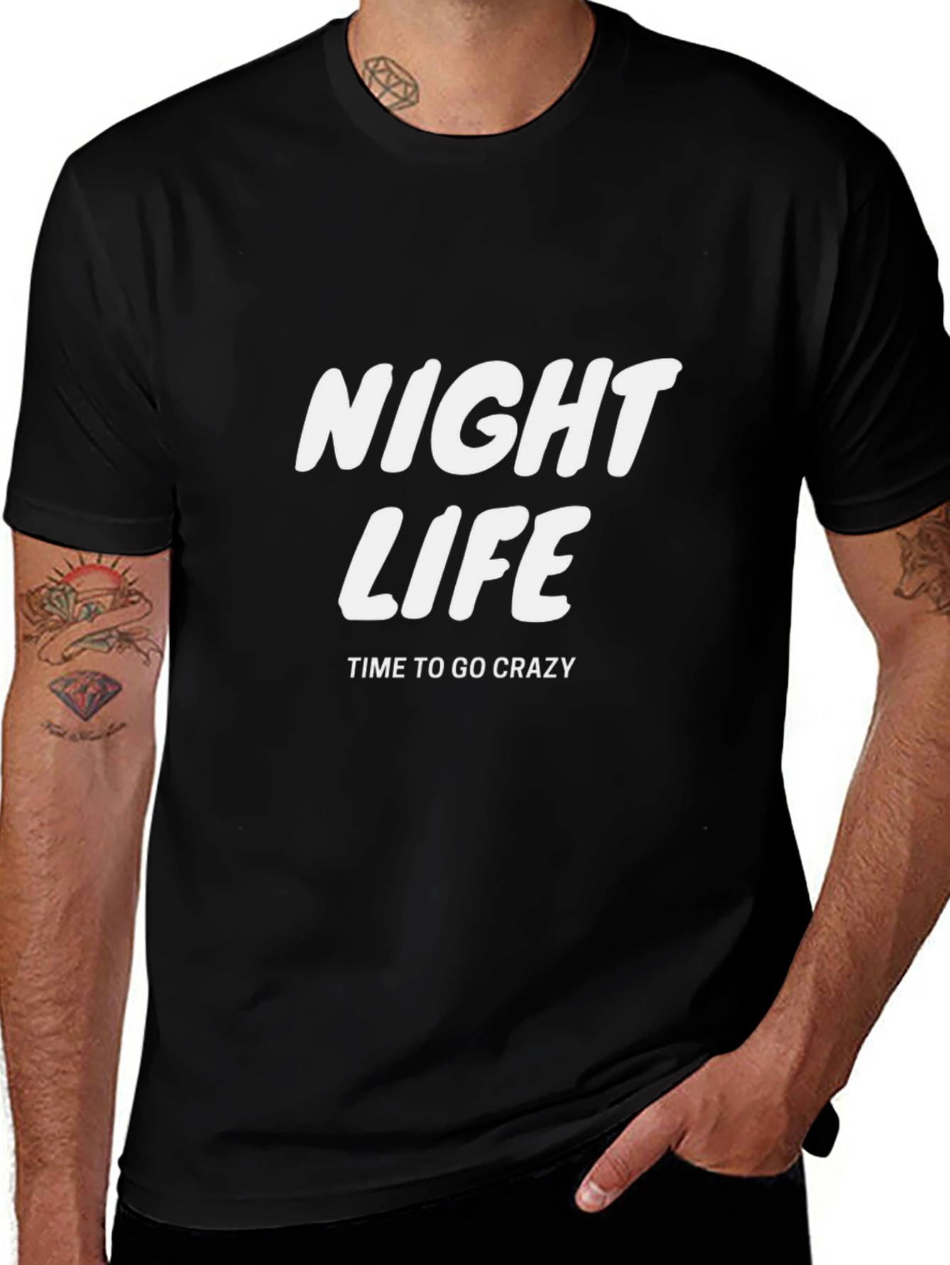 Camiseta Negra Night Life