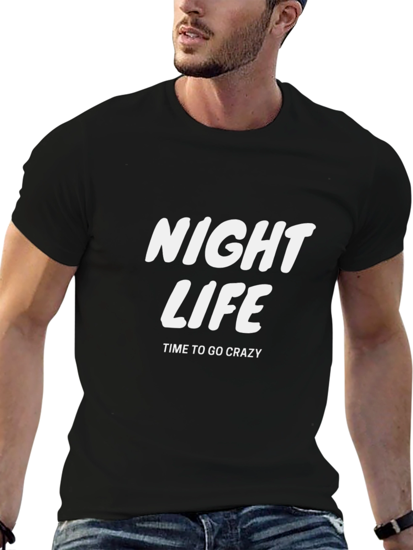 Camiseta Negra Night Life