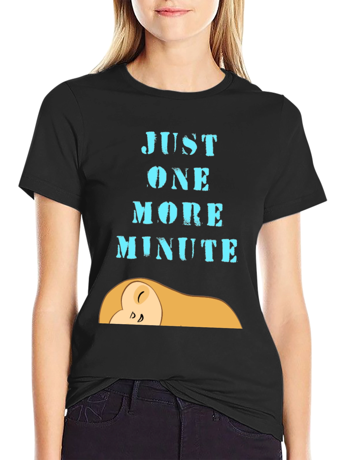 Camiseta Negra Un Minuto Más