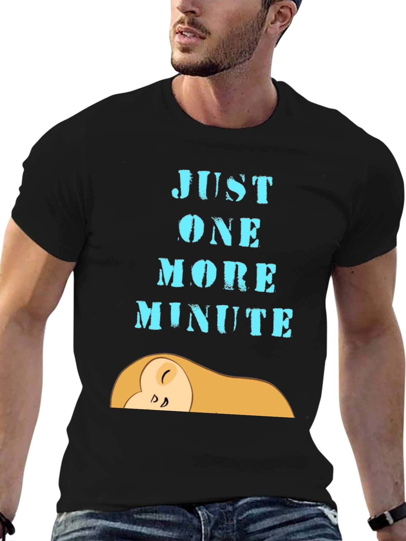 Camiseta Negra Un Minuto Más