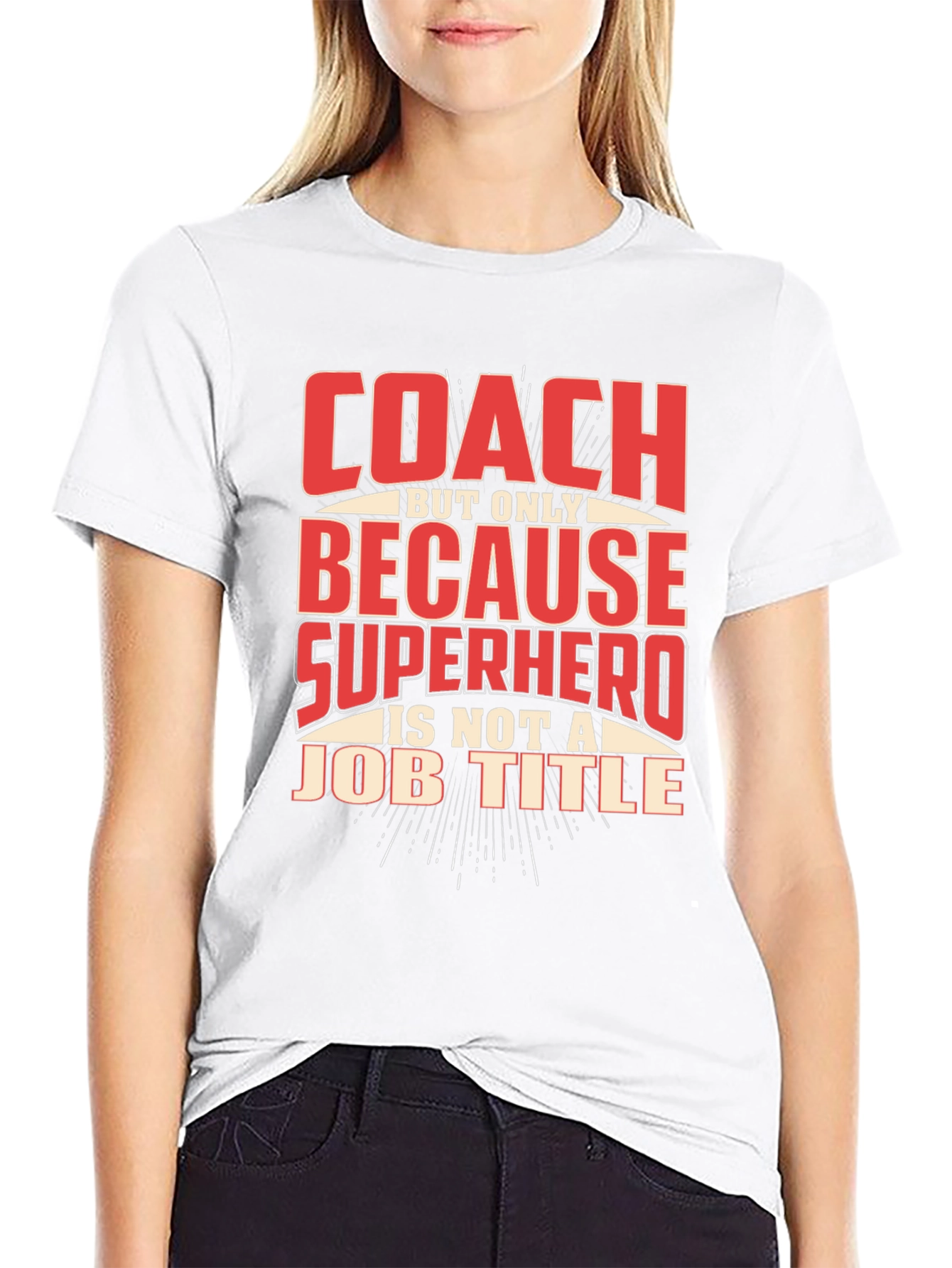 Camiseta Negra Coach Superhéroe