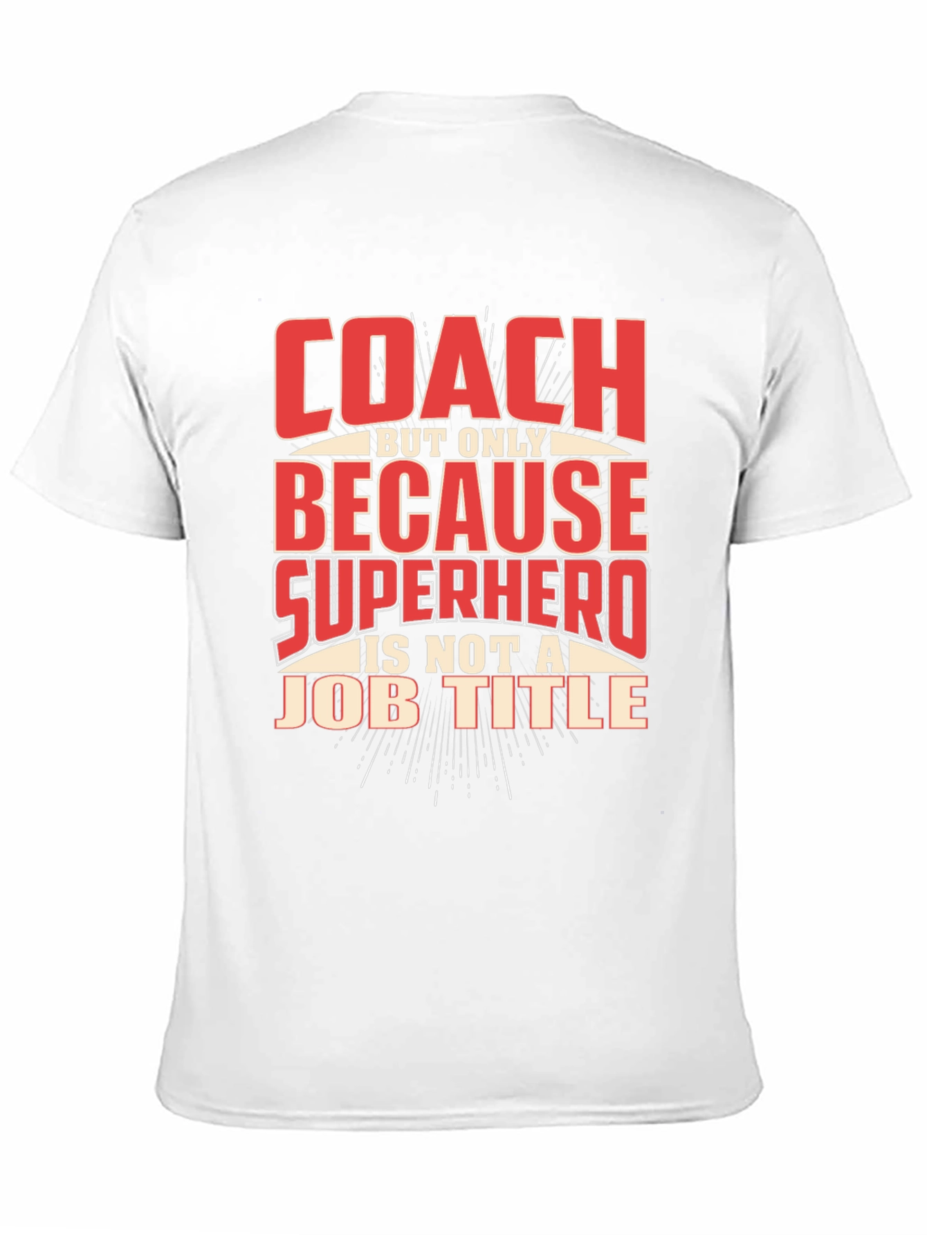 Camiseta Negra Coach Superhéroe