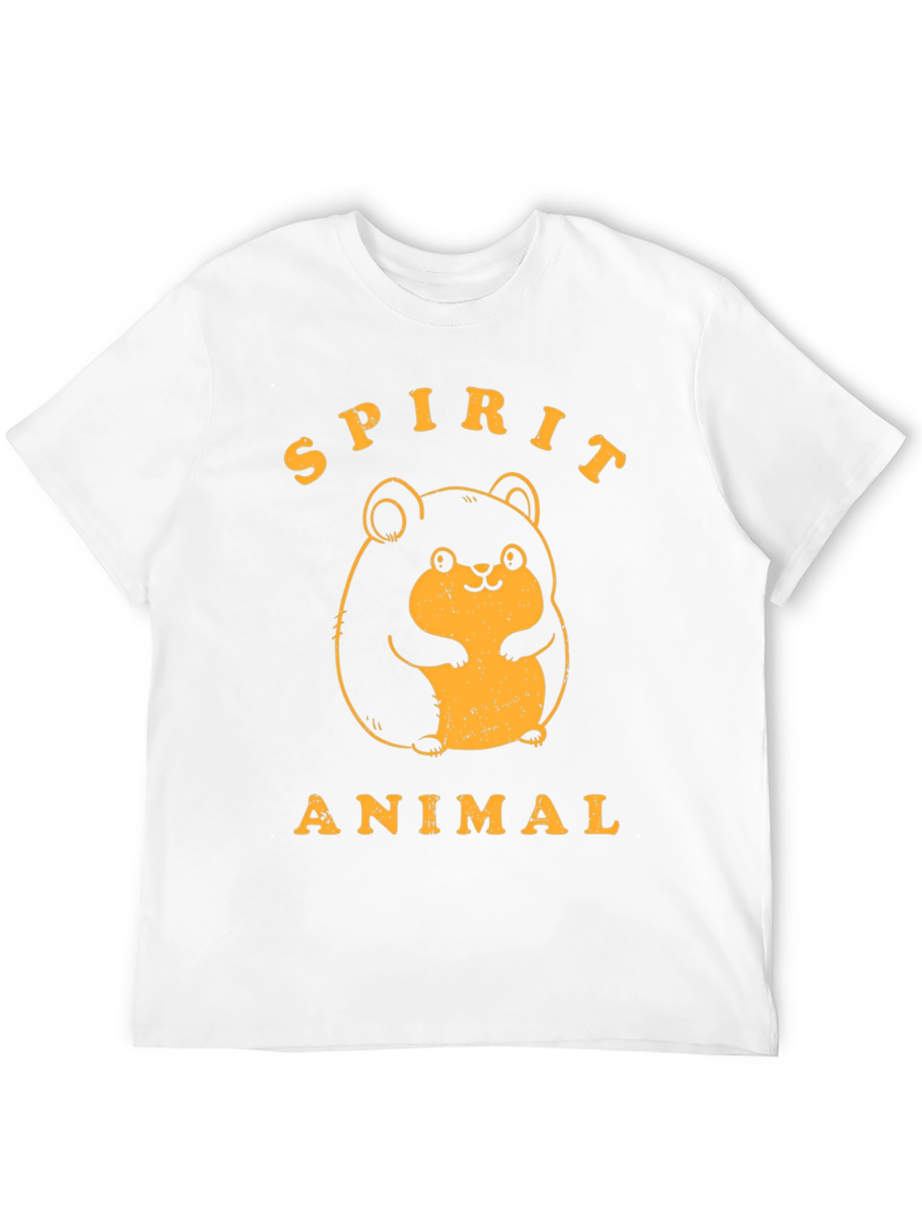 Camiseta Negra Animal Espiritual con Diseño Hamster