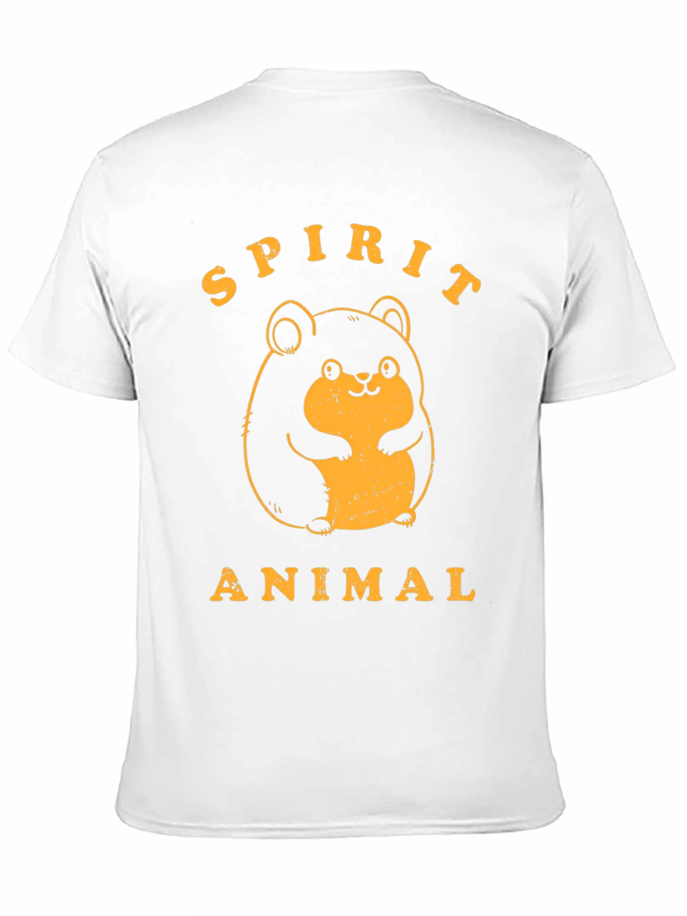 Camiseta Negra Animal Espiritual con Diseño Hamster