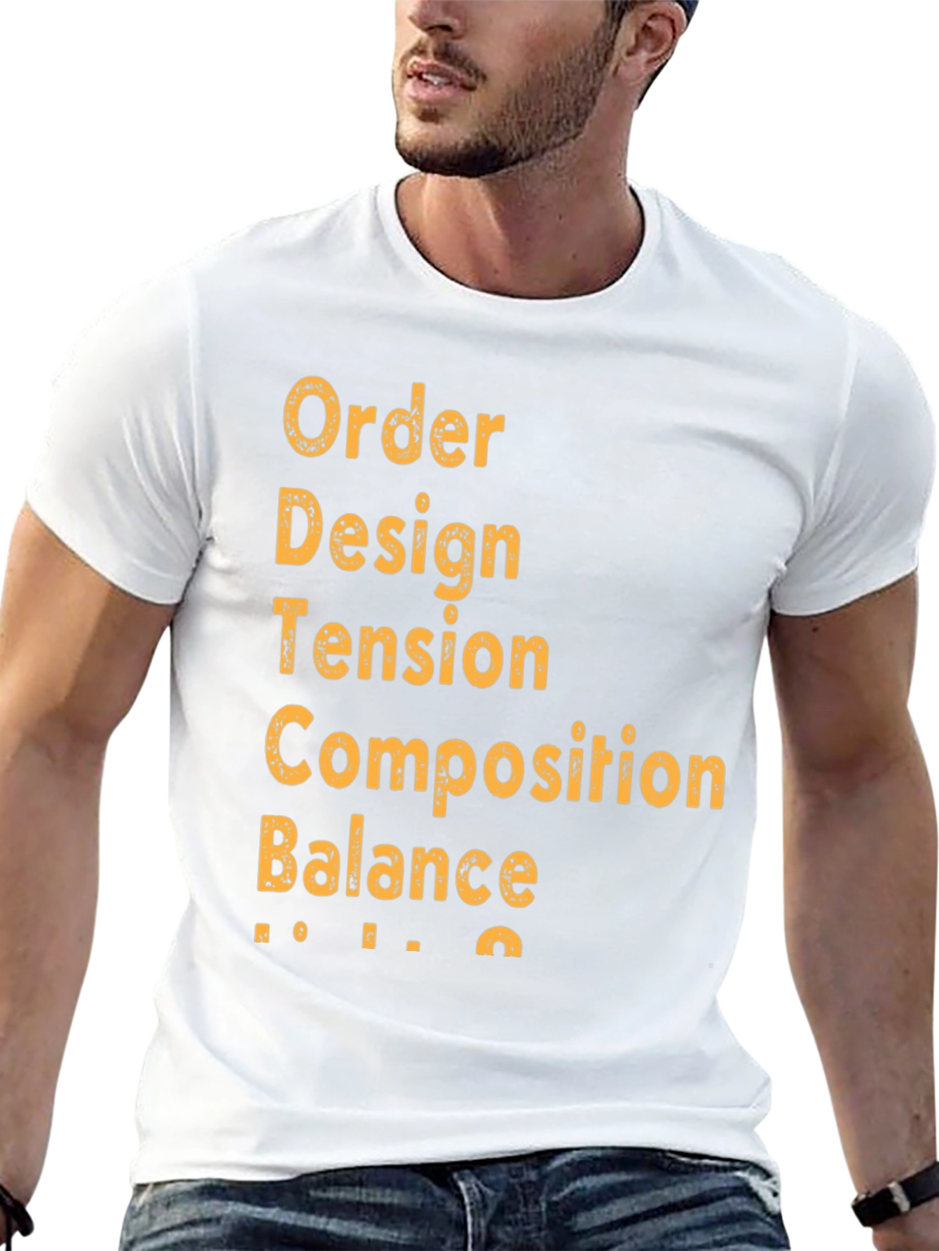 Camiseta Negra Diseño Arte - Orden Diseño Tensión