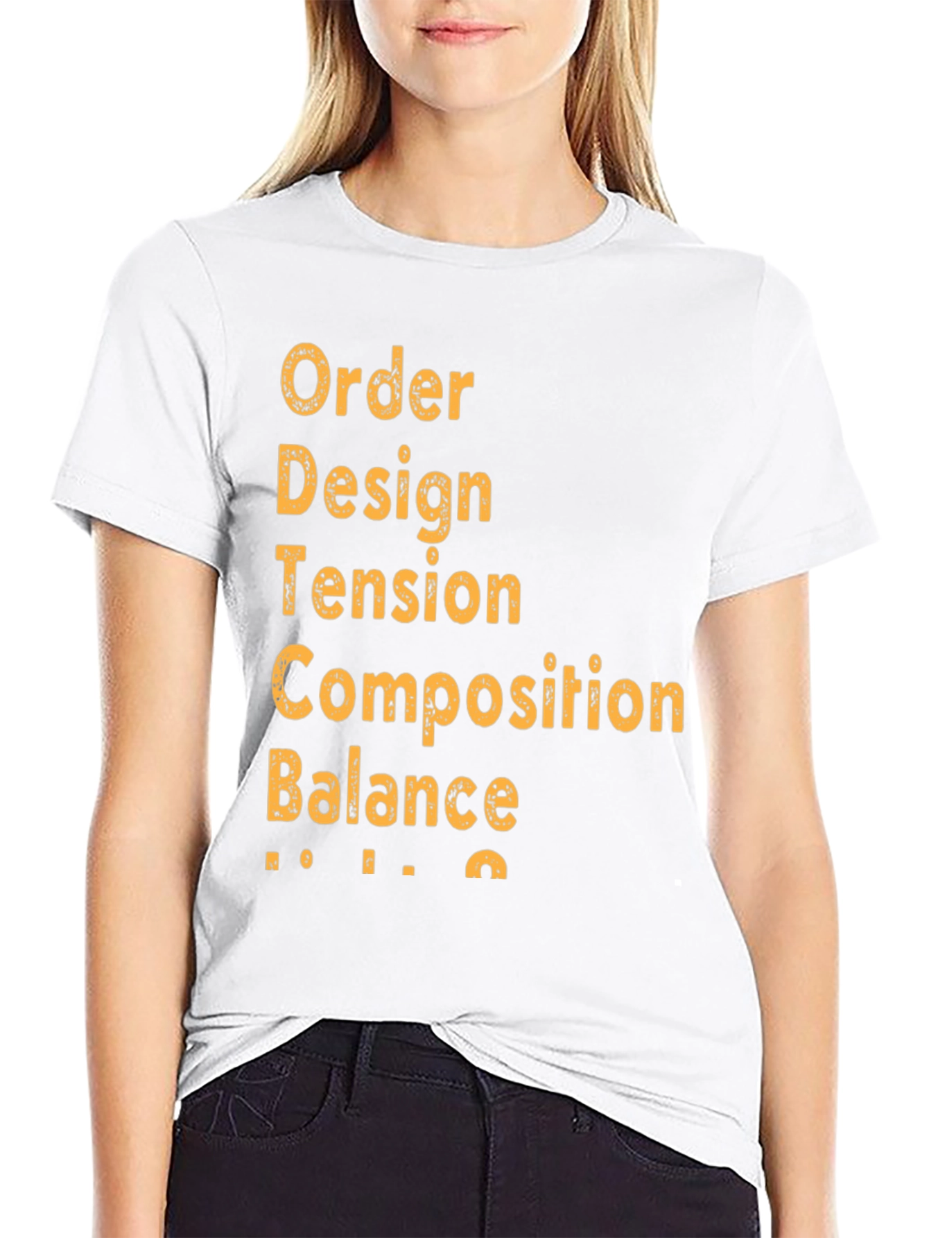 Camiseta Negra Diseño Arte - Orden Diseño Tensión
