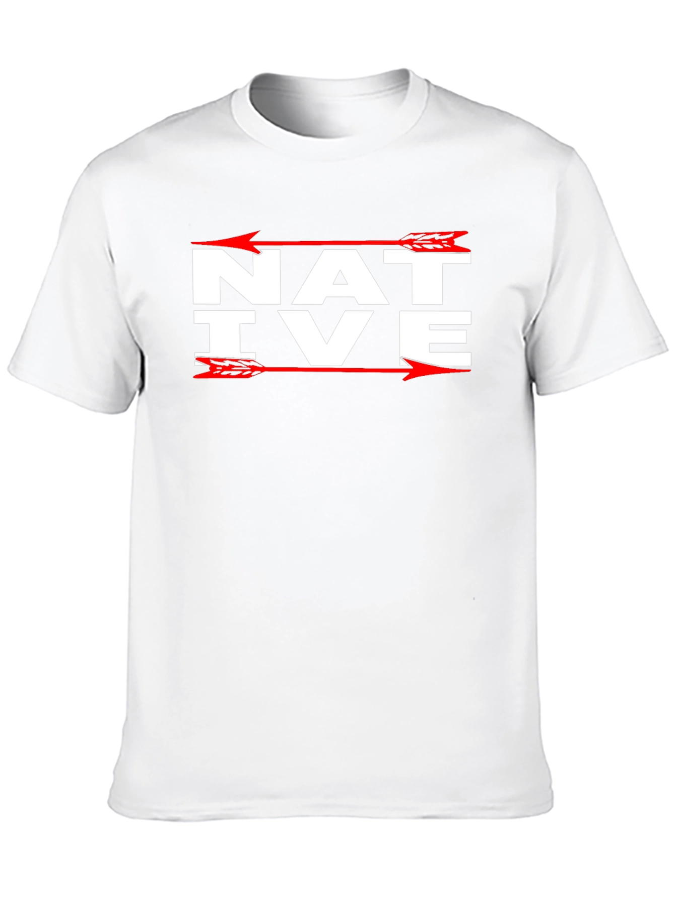 Camiseta Negra Native con Flechas Rojas