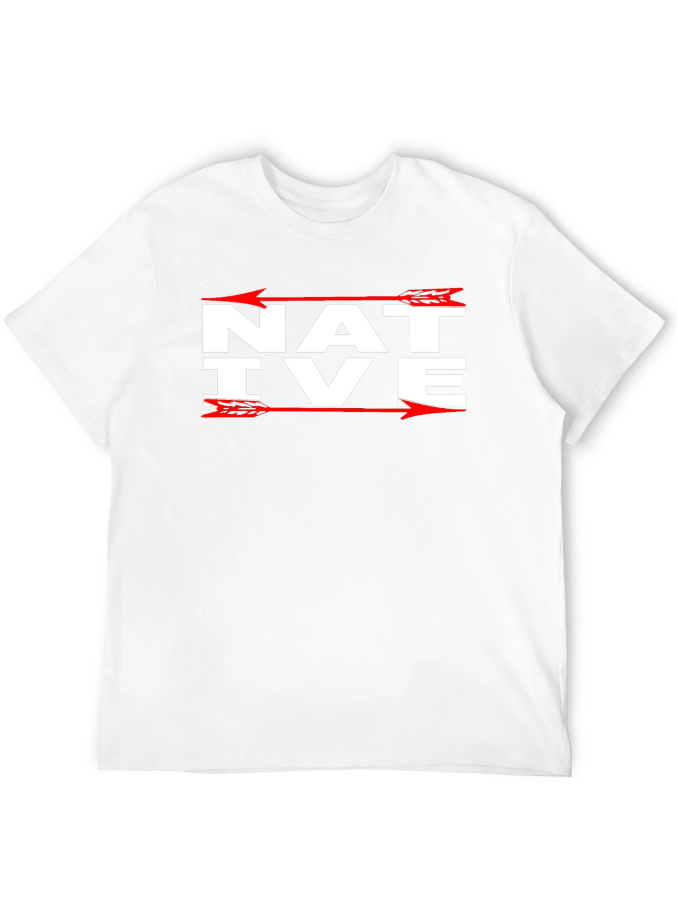 Camiseta Negra Native con Flechas Rojas
