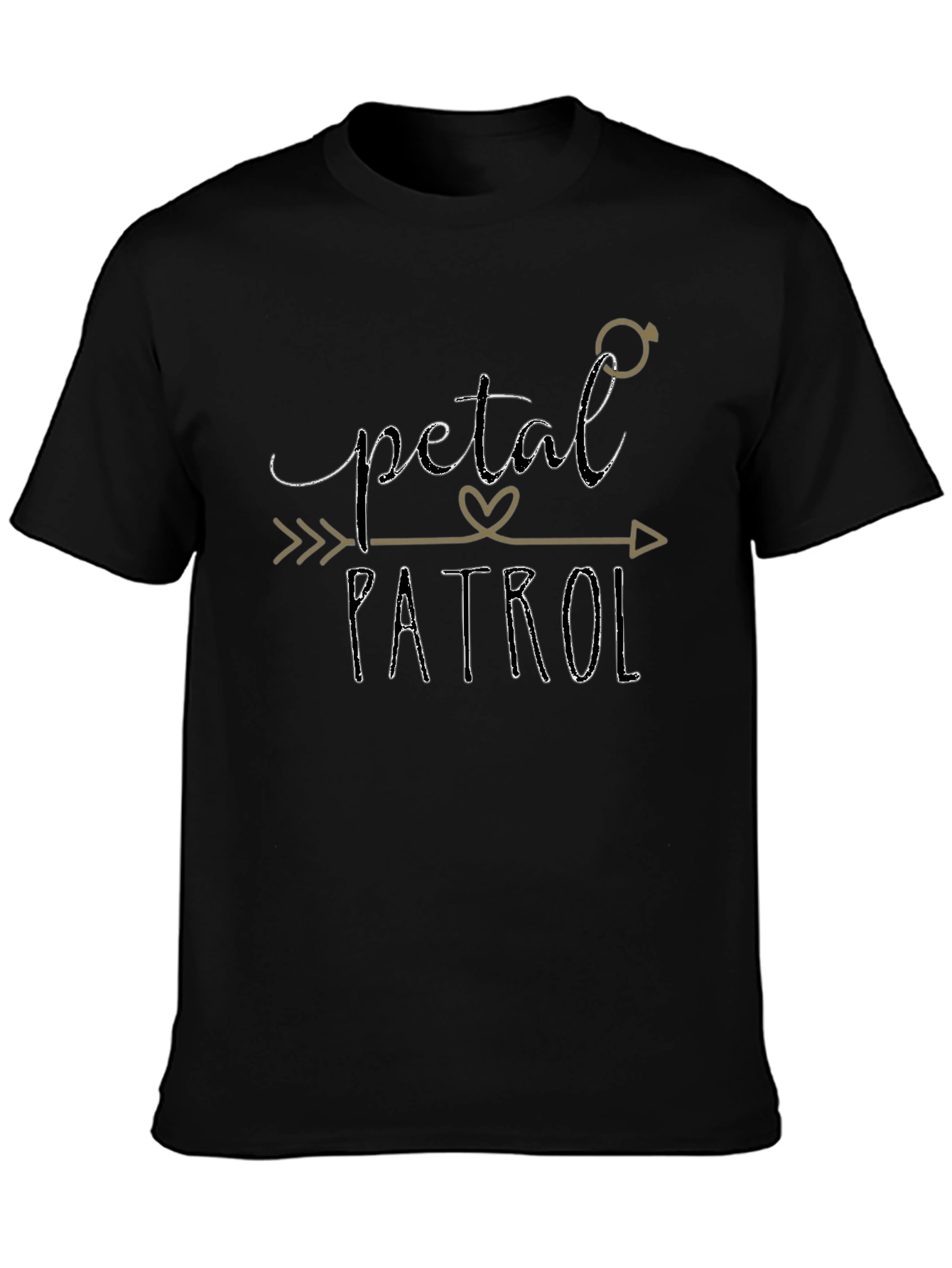Camiseta Negra Petal Patrol para Hombre