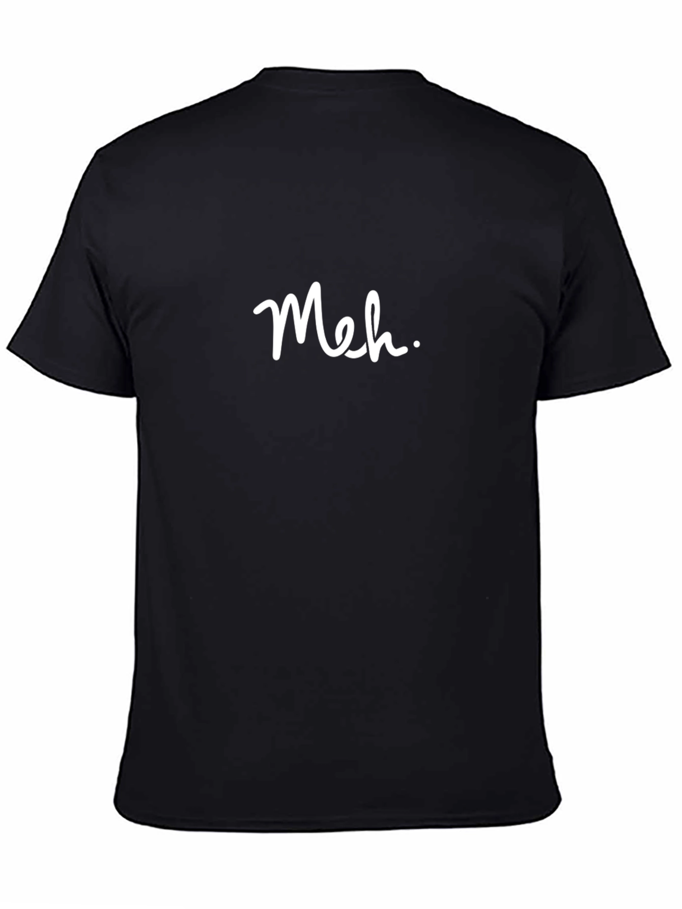 Camiseta Negra Meh Casual Hombre
