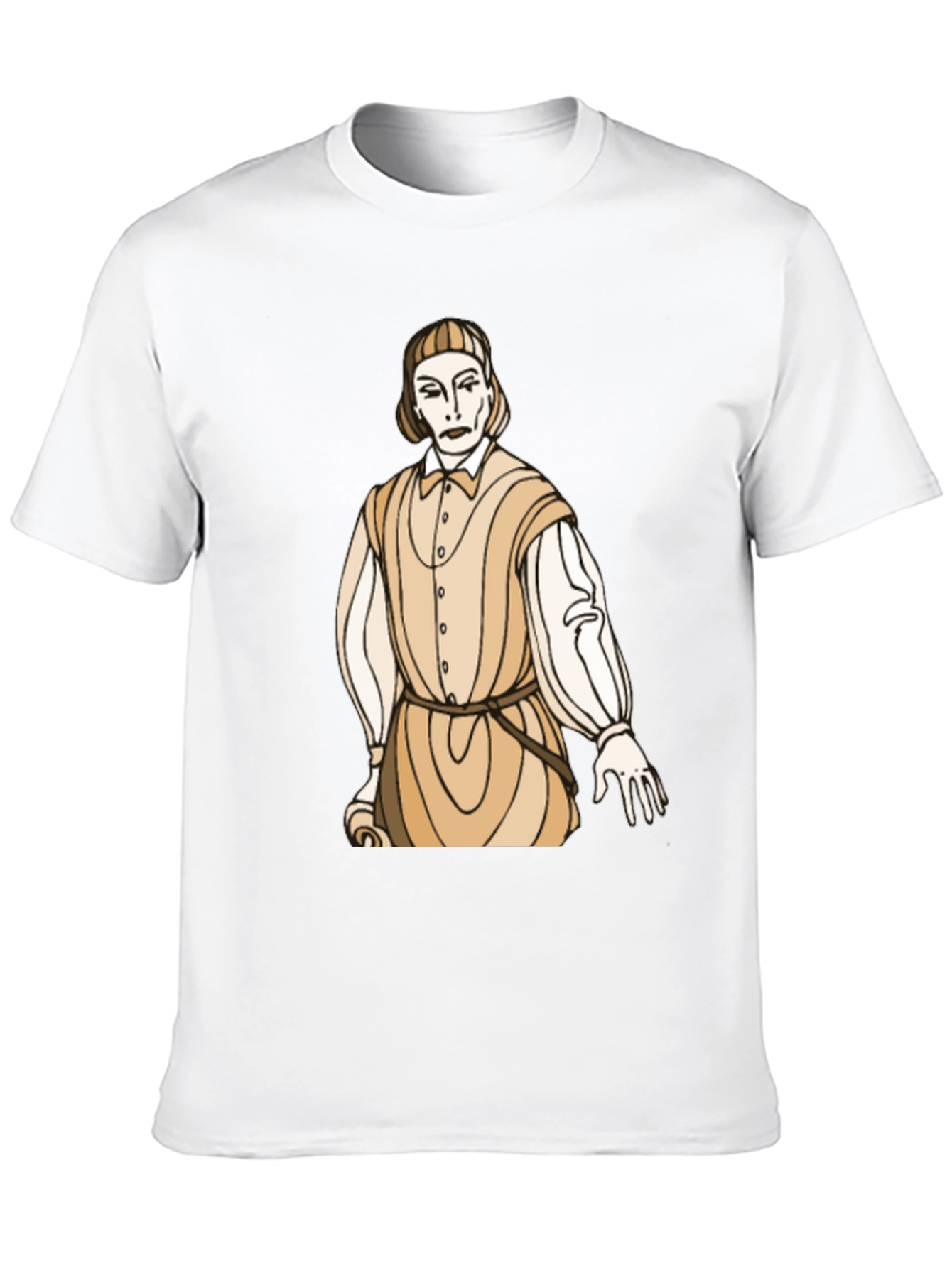 Camiseta Negra con Diseño Histórico