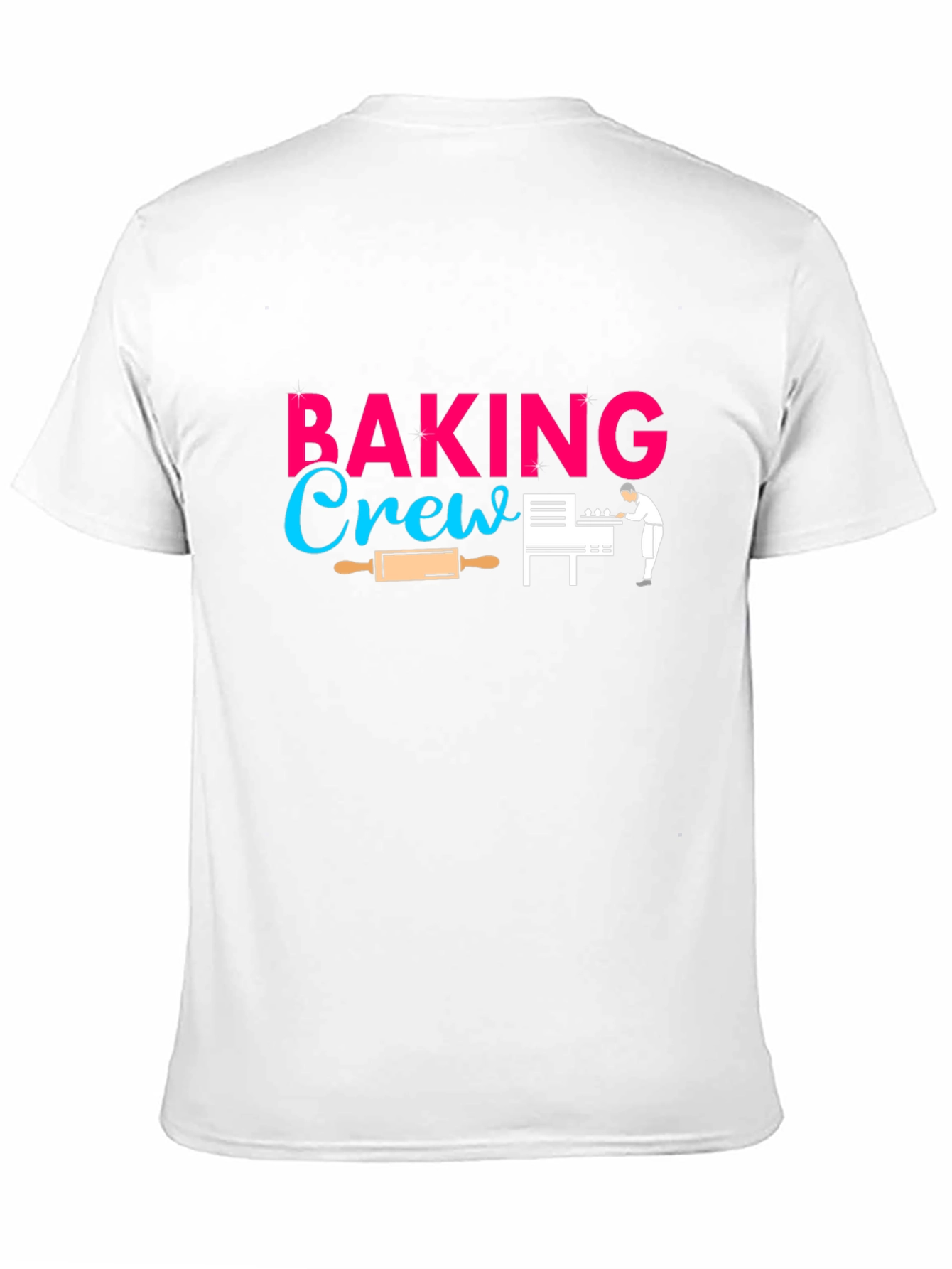 Camiseta Negra Baking Crew para Amantes de la Repostería