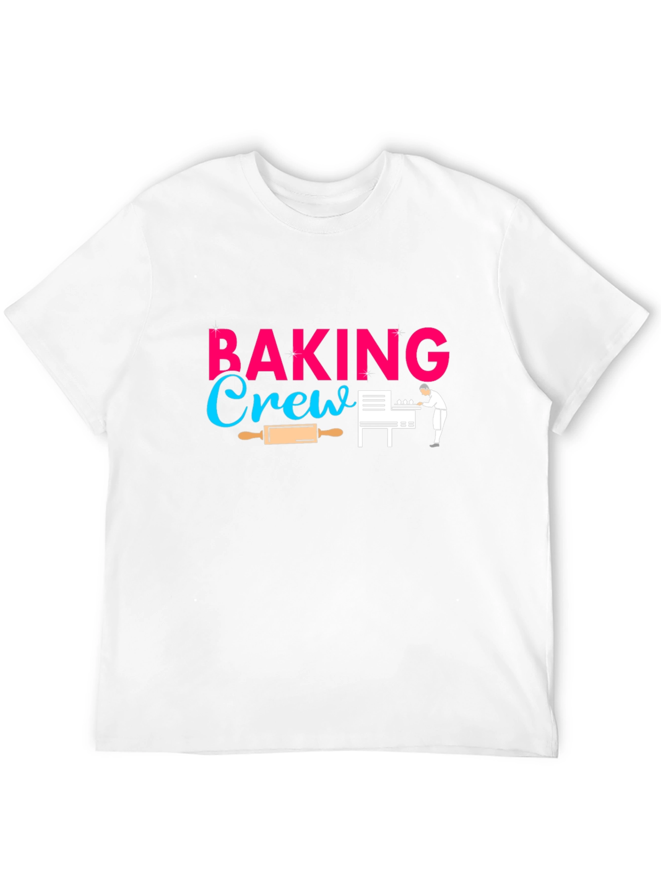 Camiseta Negra Baking Crew para Amantes de la Repostería