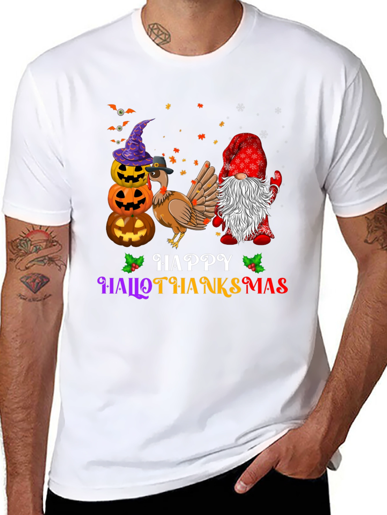 Camiseta Hallothanksmas Festiva y Cómoda