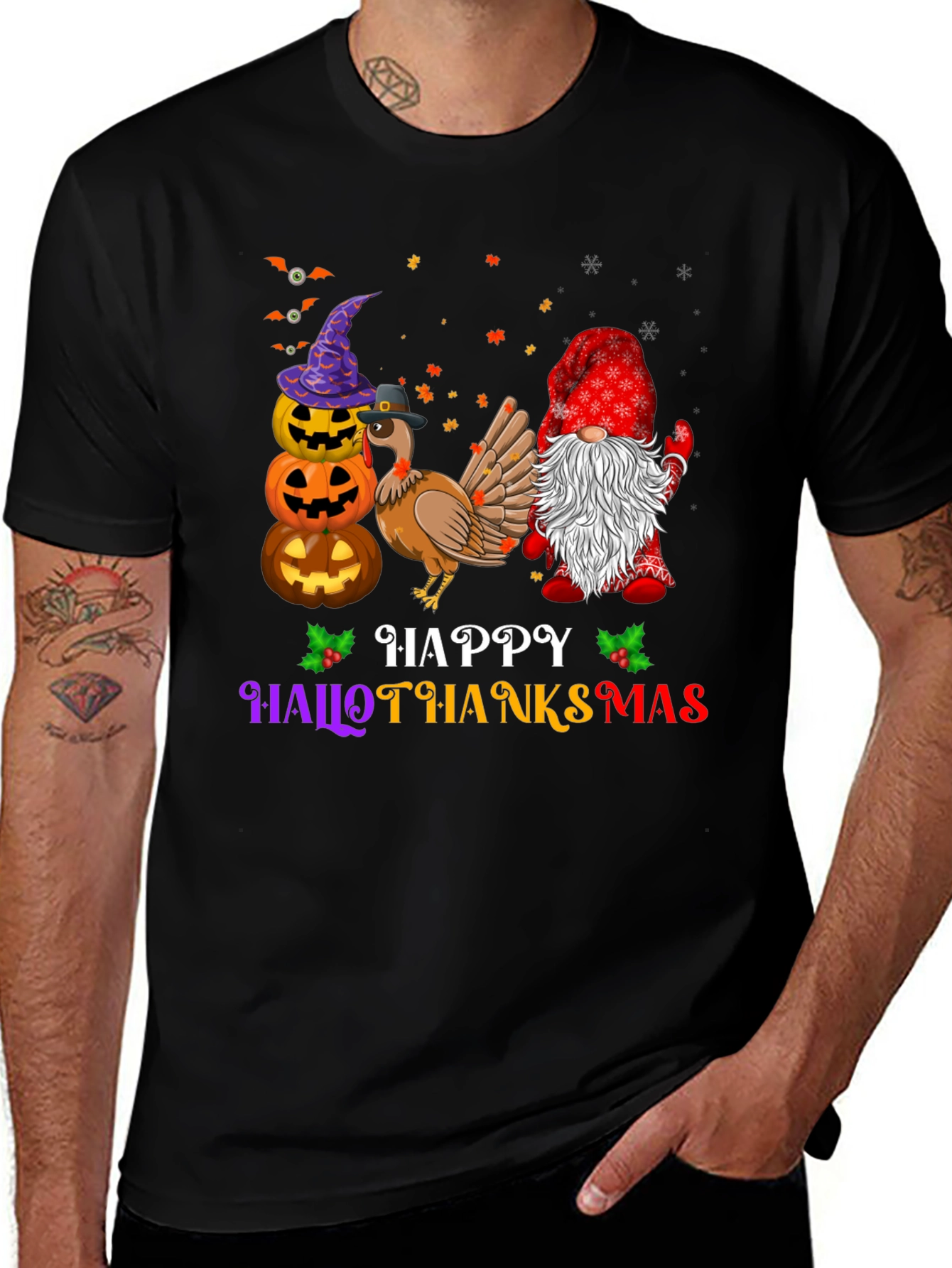 Camiseta Hallothanksmas Festiva y Cómoda