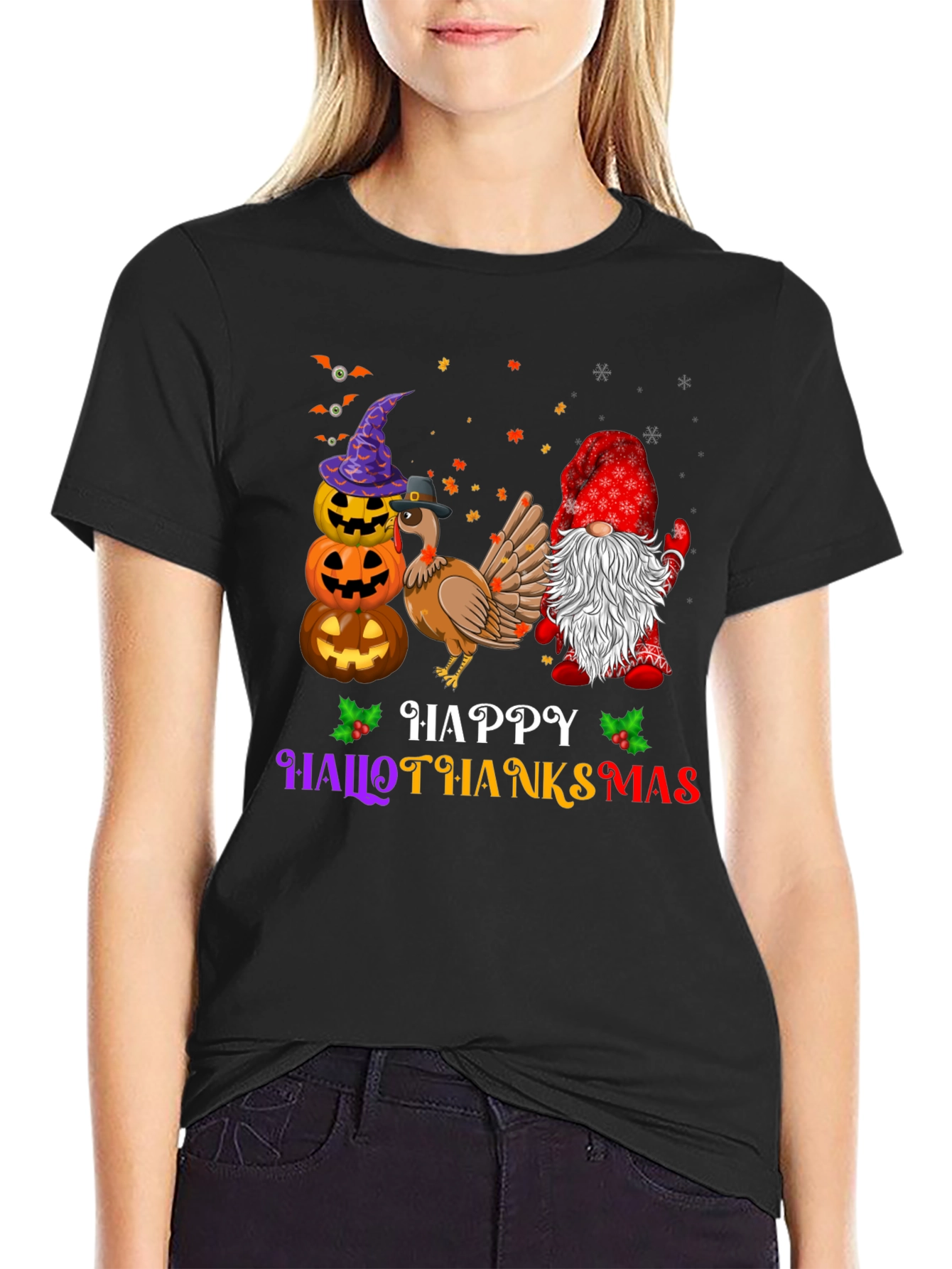 Camiseta Hallothanksmas Festiva y Cómoda