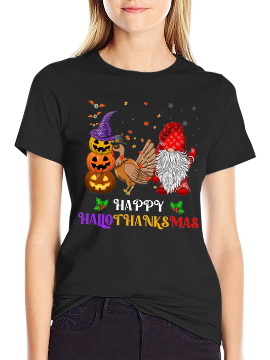 Camiseta Hallothanksmas Festiva y Cómoda