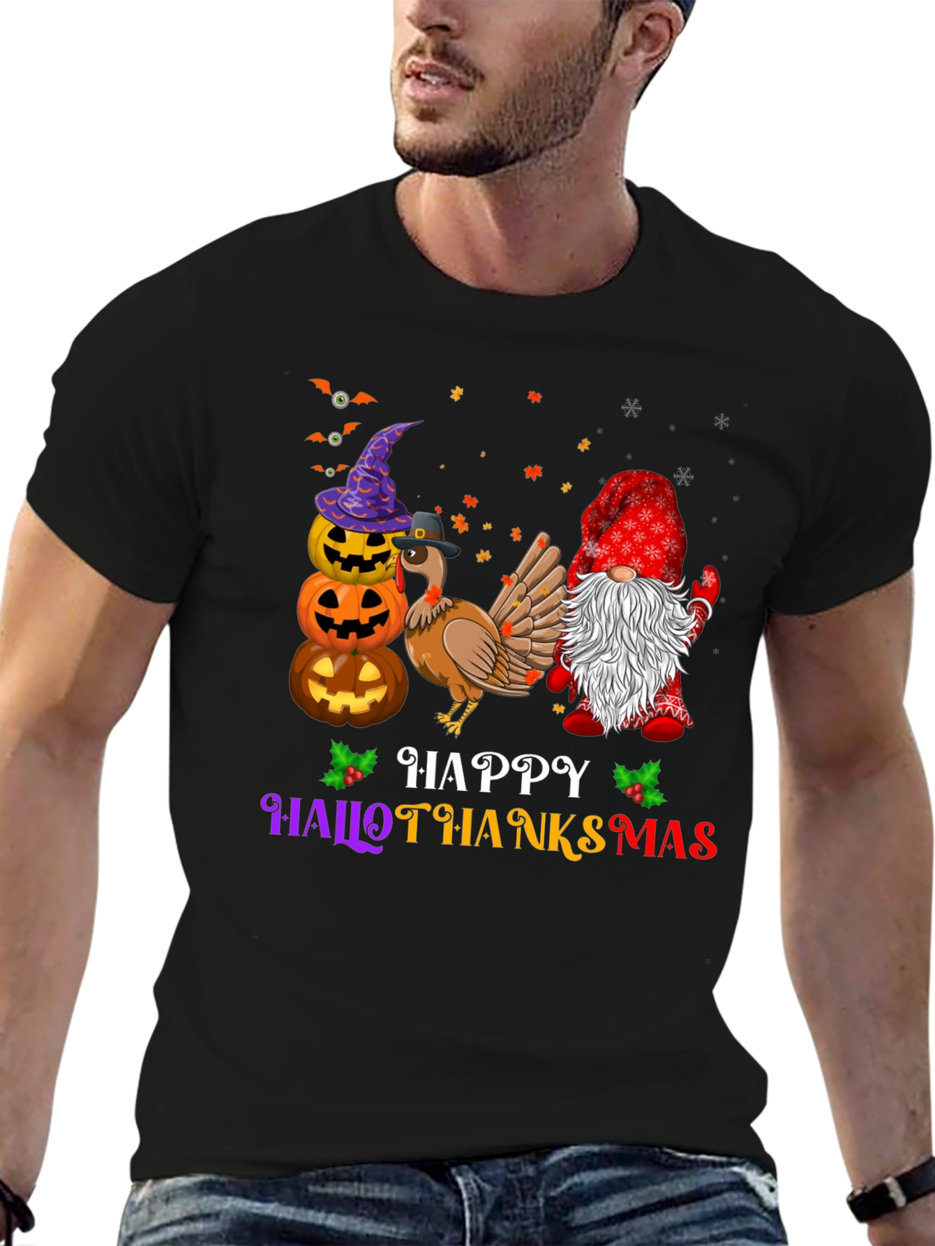 Camiseta Hallothanksmas Festiva y Cómoda