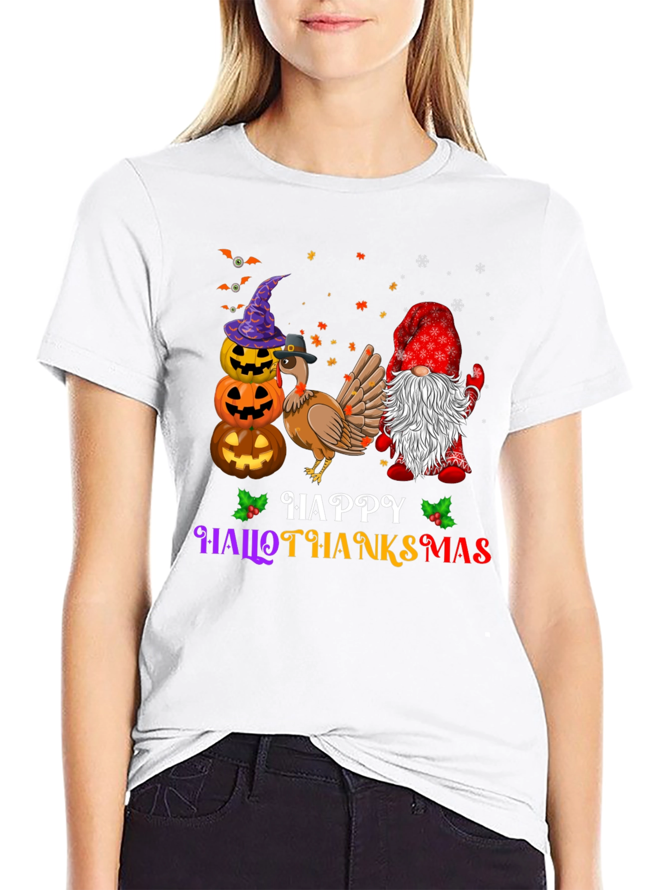 Camiseta Hallothanksmas Festiva y Cómoda