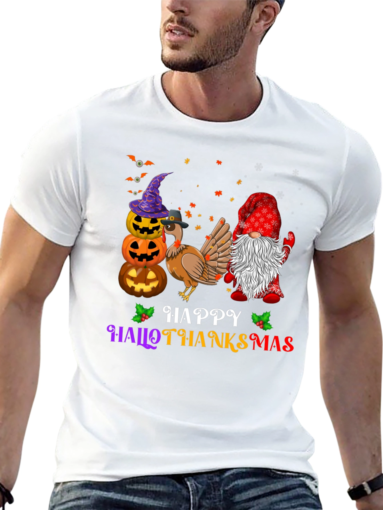 Camiseta Hallothanksmas Festiva y Cómoda